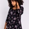 Roman Black Curve Floral Print Tunic Top 2 Roman Black Curve Floral Print Tunic Top -Roman Sales Shop unnamed file 8583