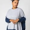 Roman Grey Curve Colour Block Slouchy Top 2 Roman Grey Curve Colour Block Slouchy Top -Roman Sales Shop unnamed file 8588