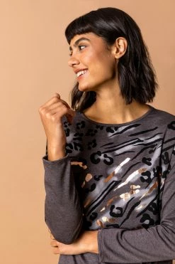 Roman Grey Animal Foil Print Top 10 Roman Grey Animal Foil Print Top -Roman Sales Shop unnamed file 8602