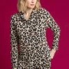 Roman Brown Animal Print Cowl Neck Tunic Top 1 Roman Brown Animal Print Cowl Neck Tunic Top -Roman Sales Shop unnamed file 8629