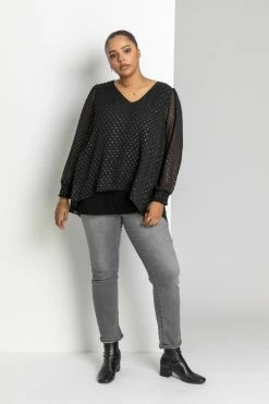 Roman Silver Curve Metallic Textured Top -Roman Sales Shop unnamed file 8670