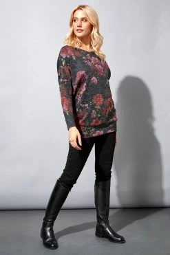 Roman Grey Floral Print Long Sleeve Top 9 Roman Grey Floral Print Long Sleeve Top -Roman Sales Shop unnamed file 8674