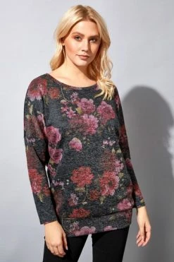 Roman Grey Floral Print Long Sleeve Top 11 Roman Grey Floral Print Long Sleeve Top -Roman Sales Shop unnamed file 8676
