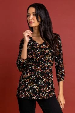 Roman Orange Ditsy Floral Print Top 10 Roman Orange Ditsy Floral Print Top -Roman Sales Shop unnamed file 8680