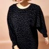 Roman Black Animal Flock Print Top -Roman Sales Shop unnamed file 8697