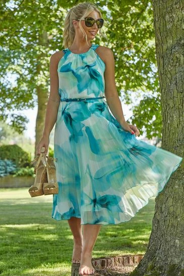 Roman Ivory Floral Print Midi Dress 7 Roman Ivory Floral Print Midi Dress - Image 5