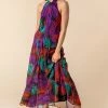 Roman Multi Tropical Print Halter Neck Maxi Dress -Roman Sales Shop unnamed file 871