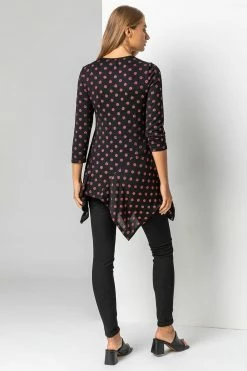 Roman Red Shimmer Spot Hanky Hem Top 9 Roman Red Shimmer Spot Hanky Hem Top -Roman Sales Shop unnamed file 8719