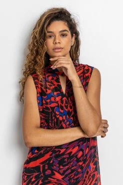 Roman Red Abstract Butterfly Print Keyhole Top 12 Roman Red Abstract Butterfly Print Keyhole Top -Roman Sales Shop unnamed file 8736