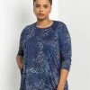 Roman Blue Curve Animal Print Pocket Top -Roman Sales Shop unnamed file 8759