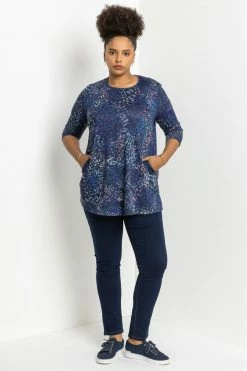 Roman Blue Curve Animal Print Pocket Top 9 Roman Blue Curve Animal Print Pocket Top -Roman Sales Shop unnamed file 8761
