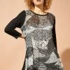 Roman Black Abstract Print Hanky Hem Top 1 Roman Black Abstract Print Hanky Hem Top -Roman Sales Shop unnamed file 8774