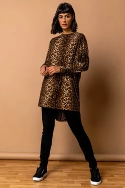 Roman Brown Animal Print Tunic Top 9 Roman Brown Animal Print Tunic Top -Roman Sales Shop unnamed file 8798