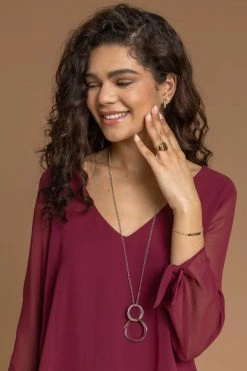 Roman Red Necklace Trim Sleeve Tie Top 12 Roman Red Necklace Trim Sleeve Tie Top -Roman Sales Shop unnamed file 8830