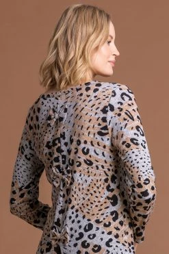 Roman Grey Animal Print Bow Back Top 10 Roman Grey Animal Print Bow Back Top -Roman Sales Shop unnamed file 8837