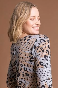 Roman Grey Animal Print Bow Back Top 11 Roman Grey Animal Print Bow Back Top -Roman Sales Shop unnamed file 8838