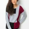 Roman Red Colour Block Ribbed Jumper 2 Roman Red Colour Block Ribbed Jumper -Roman Sales Shop unnamed file 8840
