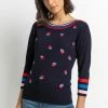 Roman Blue Heart Embroidered Stripe Print Jumper 2 Roman Blue Heart Embroidered Stripe Print Jumper -Roman Sales Shop unnamed file 8846