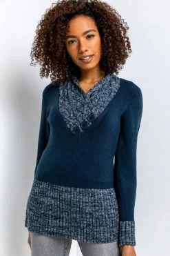 Roman Black V Neck Overlap Button Detail Jumper 17 Roman Black V Neck Overlap Button Detail Jumper -Roman Sales Shop unnamed file 8860