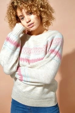 Roman Neutral Fairisle Shimmer Detail Jumper 11 Roman Neutral Fairisle Shimmer Detail Jumper -Roman Sales Shop unnamed file 8897