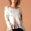 Roman White Floral Print Overlay Jumper 2 Roman White Floral Print Overlay Jumper -Roman Sales Shop unnamed file 8898