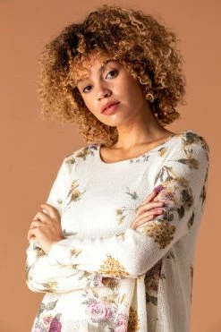 Roman White Floral Print Overlay Jumper -Roman Sales Shop unnamed file 8901