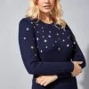 Roman Navy Daisy Floral Embroidered Jumper 1 Roman Navy Daisy Floral Embroidered Jumper -Roman Sales Shop unnamed file 8915