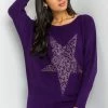 Roman Purple Animal Star Embellished Sparkle Jumper 2 Roman Purple Animal Star Embellished Sparkle Jumper -Roman Sales Shop unnamed file 8935