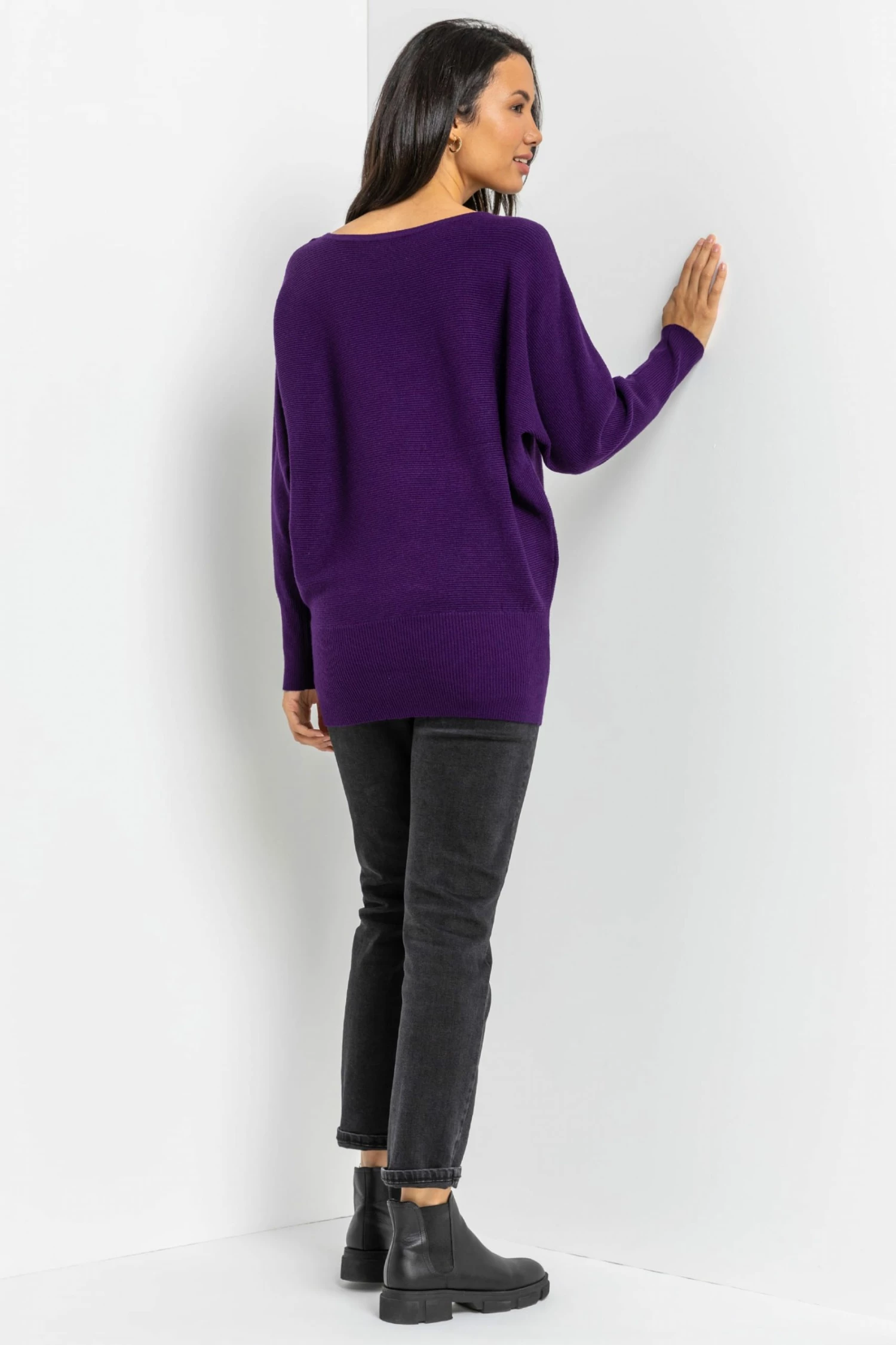 Roman Purple Animal Star Embellished Sparkle Jumper 5 Roman Purple Animal Star Embellished Sparkle Jumper - Image 3