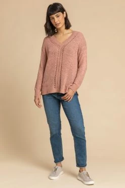 Roman Pink Tape Stitch Detail Jumper 12 Roman Pink Tape Stitch Detail Jumper -Roman Sales Shop unnamed file 8953