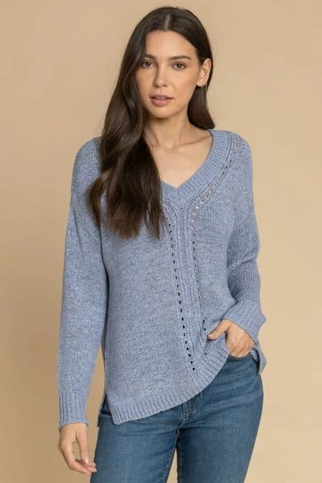 Roman Pink Tape Stitch Detail Jumper 8 Roman Pink Tape Stitch Detail Jumper - Image 6