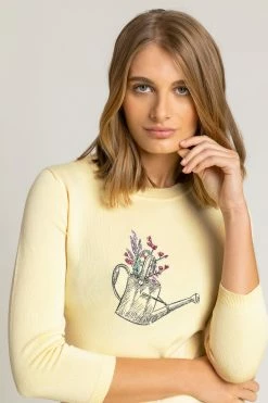 Roman Yellow Floral Motif Embroidered Jumper -Roman Sales Shop unnamed file 8973