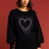 Roman Black Scatter Hotfix Heart Jumper 2 Roman Black Scatter Hotfix Heart Jumper -Roman Sales Shop unnamed file 8983