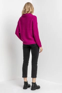 Roman Pink Textured Roll Neck Jumper 14 Roman Pink Textured Roll Neck Jumper -Roman Sales Shop unnamed file 9006