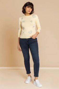 Roman Yellow Floral Embroidered Crew Neck Jumper 12 Roman Yellow Floral Embroidered Crew Neck Jumper -Roman Sales Shop unnamed file 9080