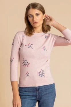 Roman Yellow Floral Embroidered Crew Neck Jumper 17 Roman Yellow Floral Embroidered Crew Neck Jumper -Roman Sales Shop unnamed file 9085