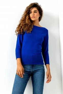 Roman Blue Slash Neck Jumper 9 Roman Blue Slash Neck Jumper -Roman Sales Shop unnamed file 9088