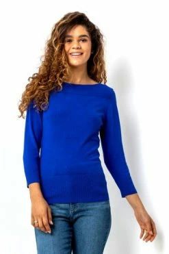 Roman Blue Slash Neck Jumper 11 Roman Blue Slash Neck Jumper -Roman Sales Shop unnamed file 9090
