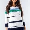 Roman Ivory Nautical Bird Embroidered Stripe Jumper 2 Roman Ivory Nautical Bird Embroidered Stripe Jumper -Roman Sales Shop unnamed file 9091