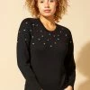 Roman Black Originals Heart Embroidered Jumper -Roman Sales Shop unnamed file 9114