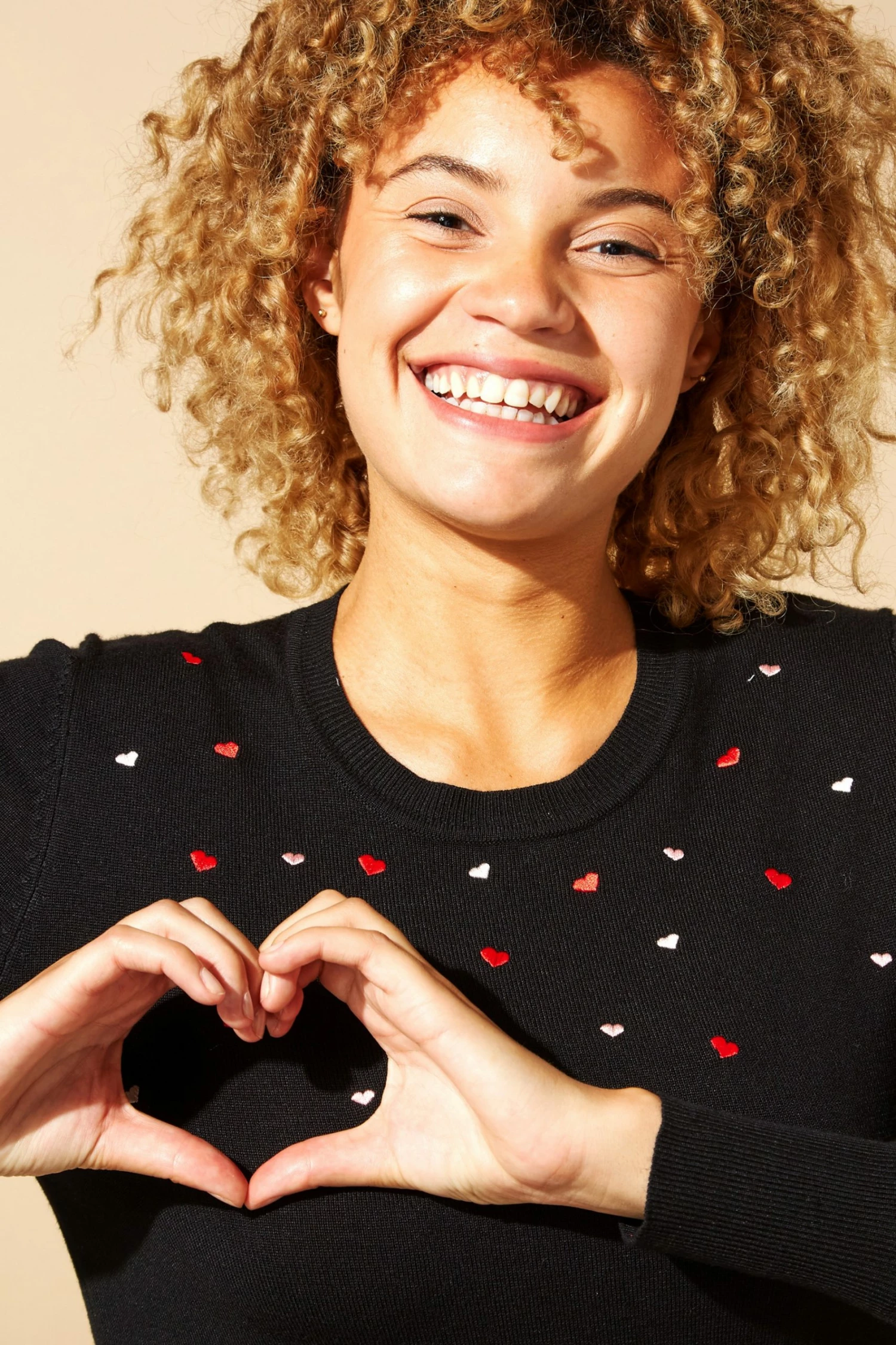 Roman Black Originals Heart Embroidered Jumper 6 Roman Black Originals Heart Embroidered Jumper - Image 4