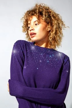 Roman Purple Diamante Long Sleeve Jumper 10 Roman Purple Diamante Long Sleeve Jumper -Roman Sales Shop unnamed file 9137