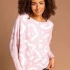 Roman Pink Animal Print Scoop Neck Jumper 2 Roman Pink Animal Print Scoop Neck Jumper -Roman Sales Shop unnamed file 9139