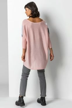 Roman Pink Oversized Colourblock Longline Jumper 9 Roman Pink Oversized Colourblock Longline Jumper -Roman Sales Shop unnamed file 9159