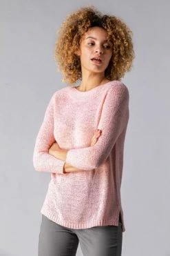Roman Pink Textured Slash Neck Jumper -Roman Sales Shop unnamed file 9166