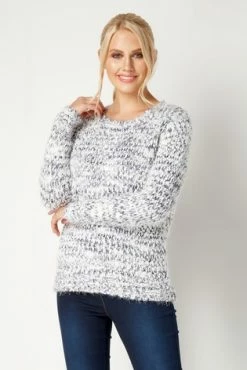 Roman Blue Originals Fluffy Yarn Knitted Jumper 13 Roman Blue Originals Fluffy Yarn Knitted Jumper -Roman Sales Shop unnamed file 9196