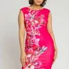 Roman Pink Floral Border Print Scuba Shift Dress 1 Roman Pink Floral Border Print Scuba Shift Dress -Roman Sales Shop unnamed file 920