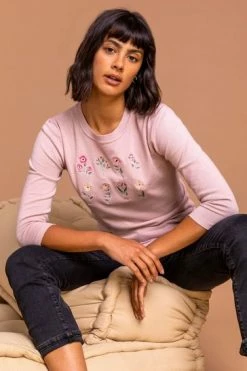 Roman Blue Floral Embroidered Crew Neck Jumper 13 Roman Blue Floral Embroidered Crew Neck Jumper -Roman Sales Shop unnamed file 9221