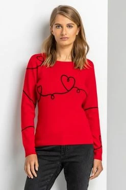 Roman Red Tape Heart Print Jumper 13 Roman Red Tape Heart Print Jumper -Roman Sales Shop unnamed file 9269