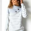 Roman Grey Stripe Cowl Neck Button Jumper 1 Roman Grey Stripe Cowl Neck Button Jumper -Roman Sales Shop unnamed file 9270